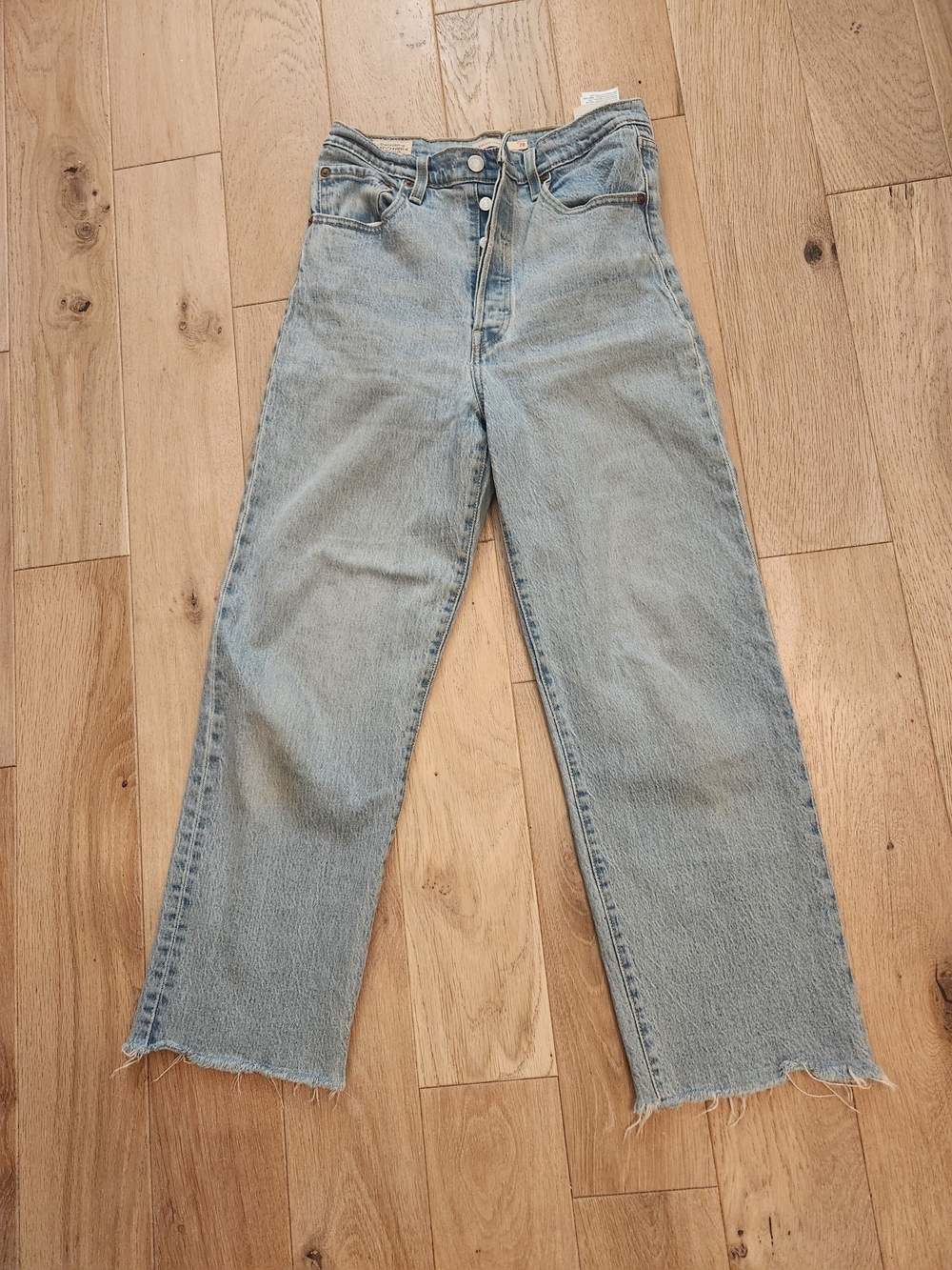 Levi Ribcage Straight Light Blue Jeans